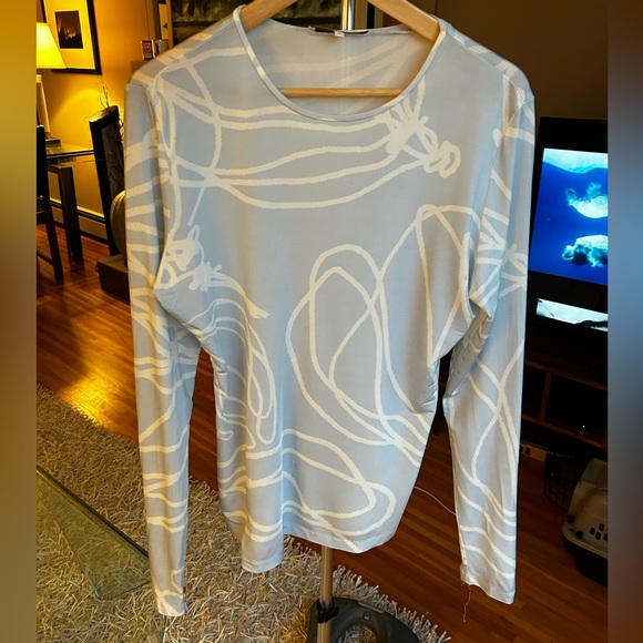 Tulipe All Over Jersey Fitted Long Sleeve T-Shirt NWOT - Picture 9 of 10